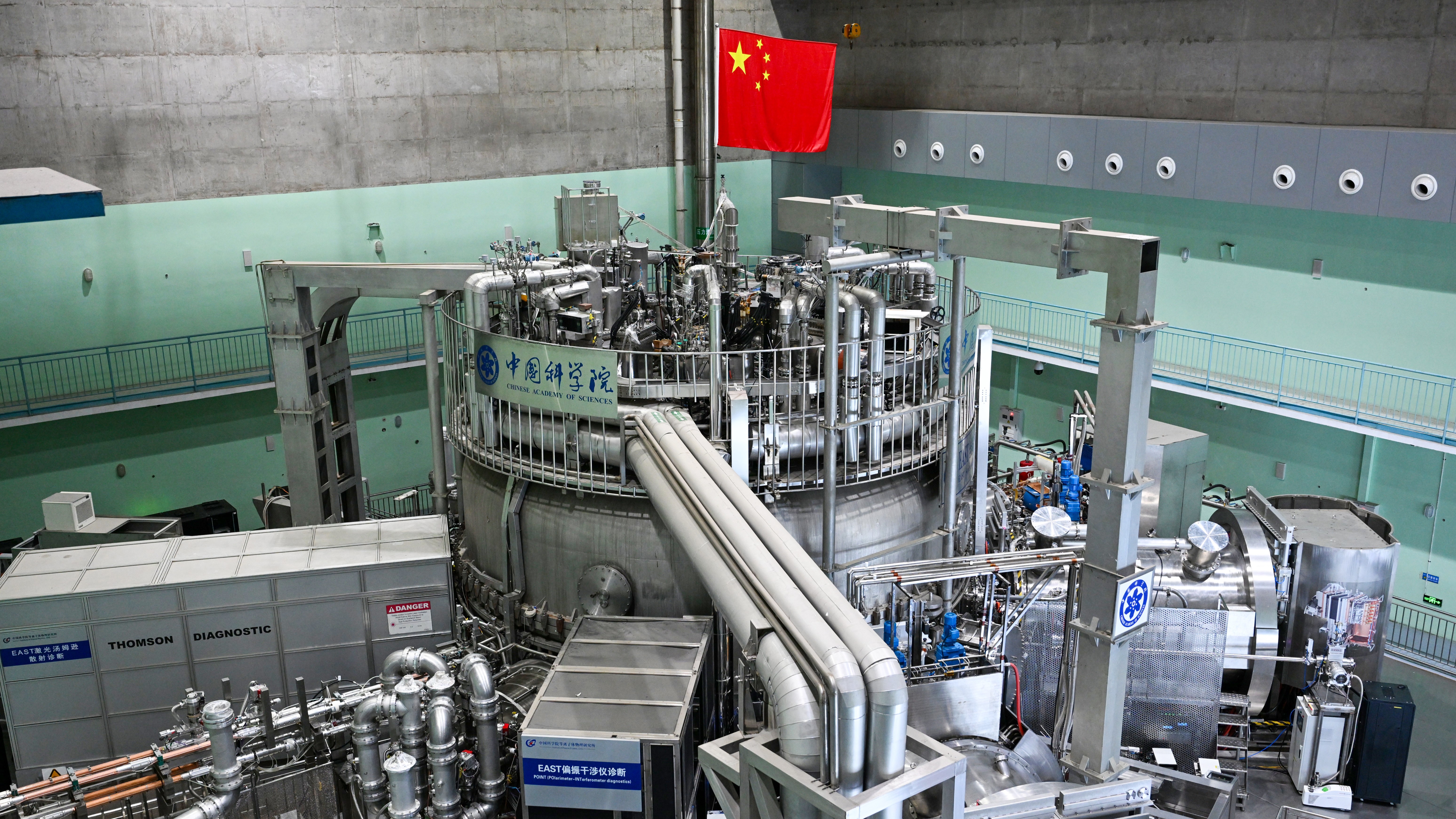 The Experimental Advanced Superconducting Tokamak (EAST) nuclear fusion reactor on Jan. 15, 2025 in China.
