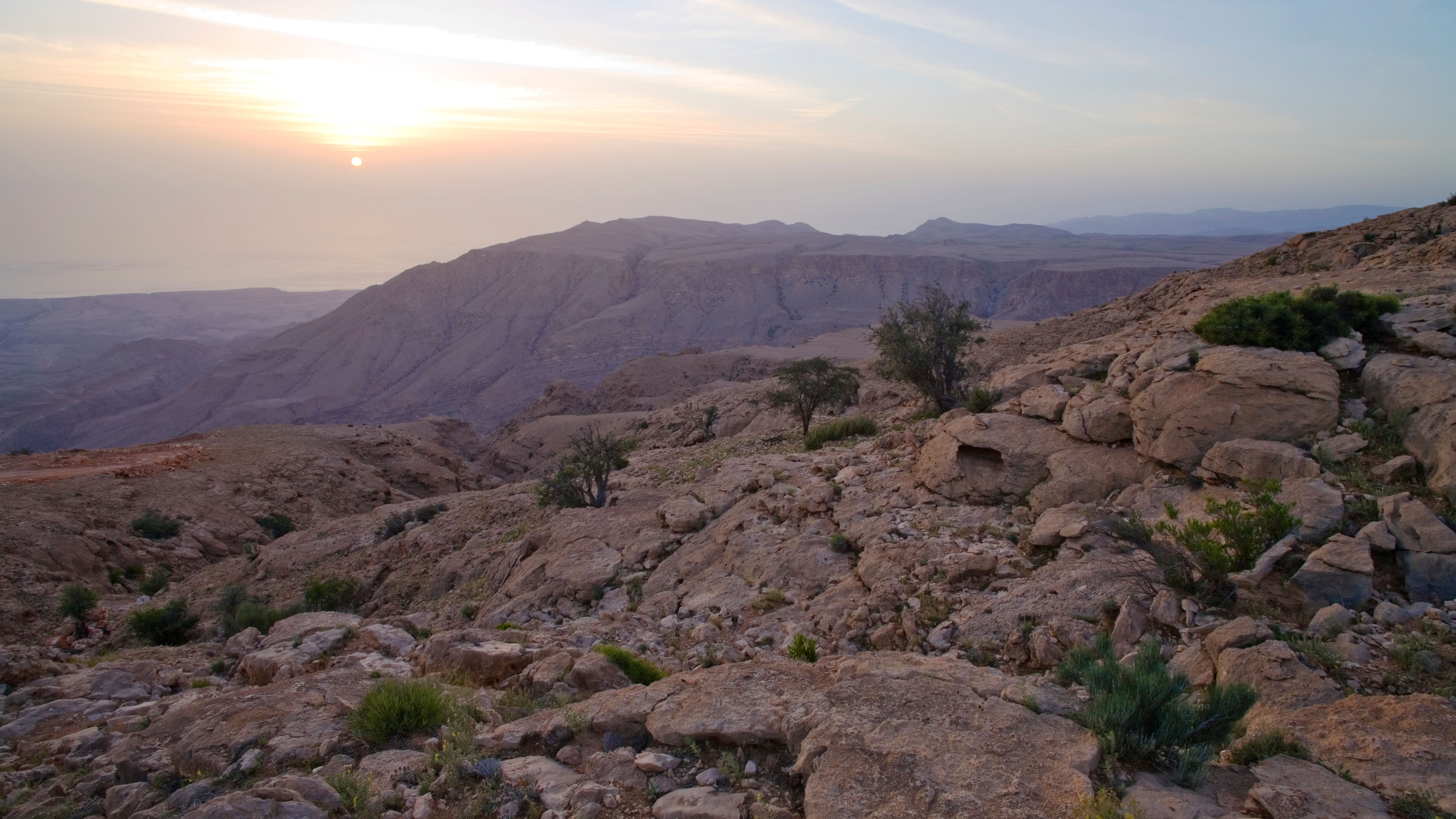 Sunrise over the Salma Plateau in Oman.