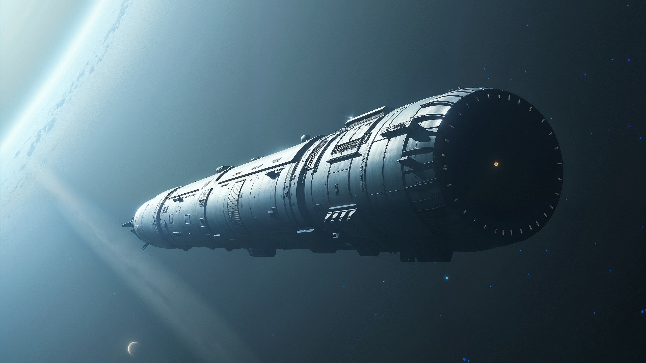 An artist's rendition of the spacecraft Chrysalis